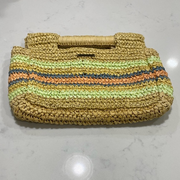 Multicolor Straw Handbag - Picture 3 of 6